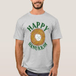 Latkes Happy Hanukkah Chanukah Juwish Holidays T-Shirt<br><div class="desc">Das Design zeigt eine originelle Marker-Illustration eines leckeren Latke Potato Pancakes mit sauer Creme, ein Grundnahrungsmittel der jüdischen Urlaubsküche. Ideal für Hanukkah Feiern! Dieses Chanukah Latkes Design ist auch auf anderen Produkten erhältlich. Viele weitere Feinschmecker-Designs sind auch in diesem Shop erhältlich! Sehen Sie nicht, wonach Sie suchen? Brauchen Sie Hilfe...</div>
