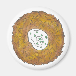 Latkes Potato Pancakes Delicatessen Koch Koch Magnet