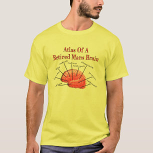 L'atlas de retirer équipe le T-shirt de cerveau