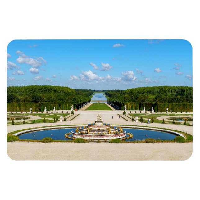 Latona Fountain and Grande Perspective, Versailles Magnet (Horizontal)
