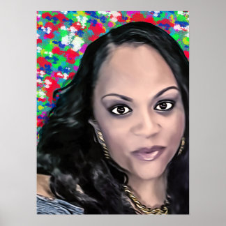 Latoya in Farbe selfie Poster