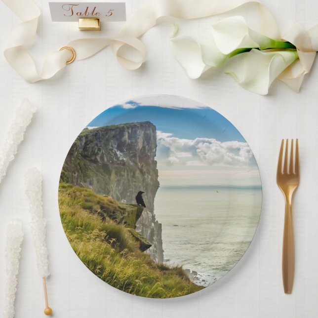 Latrabjarg, Island Pappteller (Hochzeit)