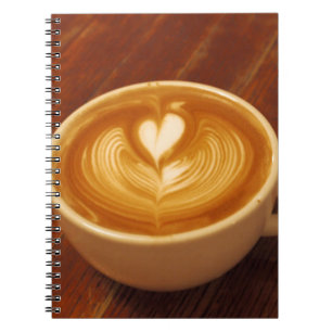 Latte Art Coffee Liebe Notizblock