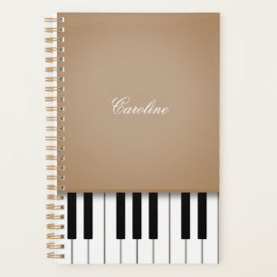 Latte Brown Piano Clavier Musique personnalisée