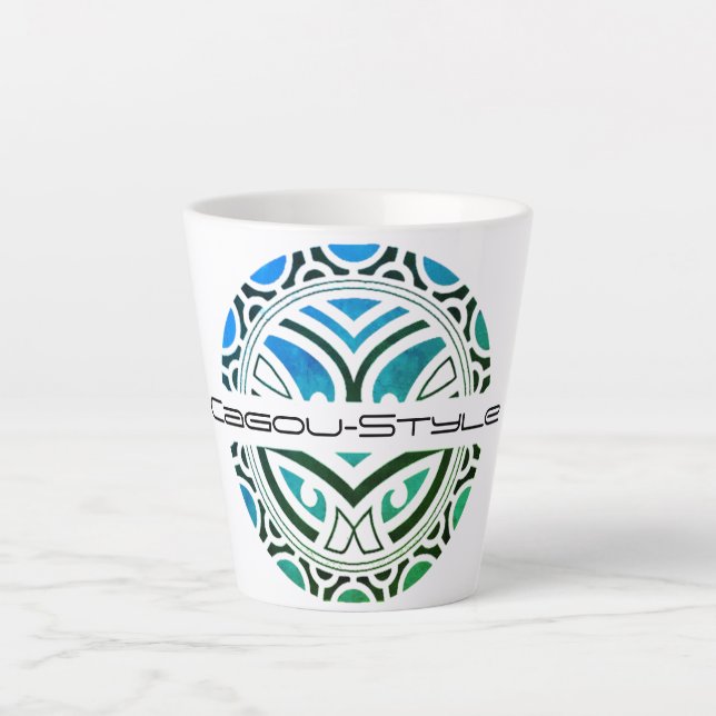 Latte Cagou-Style Milchtasse (Vorderseite)