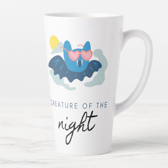 Latte Créature de la tasse de chauve-souris nocturne | m (Droite)