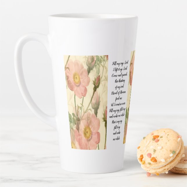 Latte Cup Floral Fill MyCup, Lord Scripture Milchtasse (Beispiel)