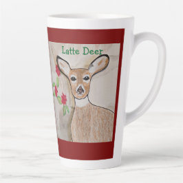 Latte Deer Deep Red Milchtasse