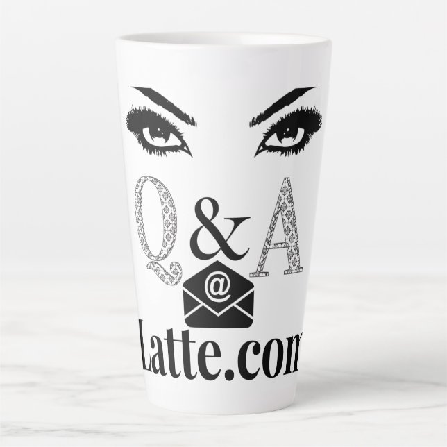 Latte Eyes Tasse (Vorderseite)