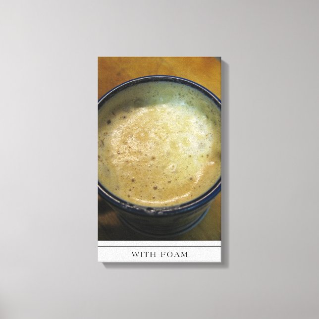 Latte Foam Art on Leinwand (Vorderseite)