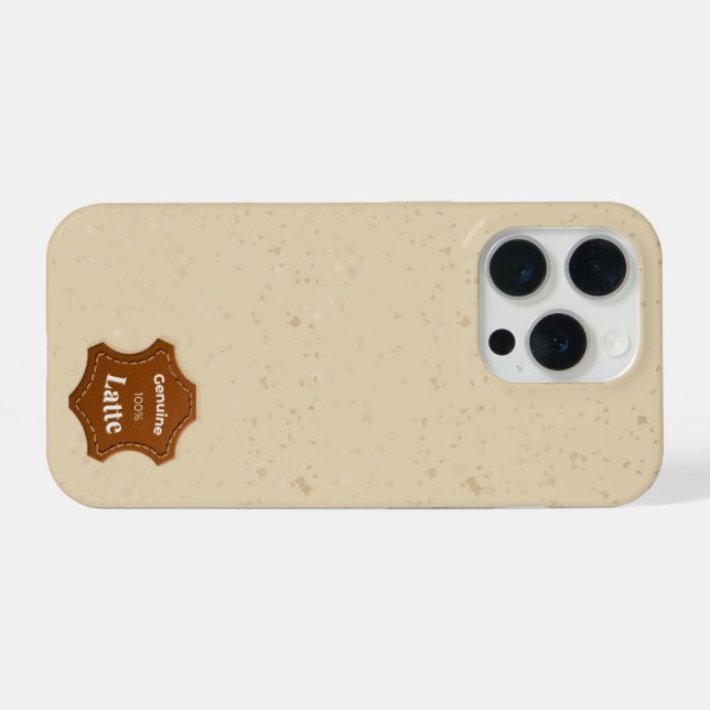 Latte iPhone 15 Pro Hülle (Rückseite (Horizontal))