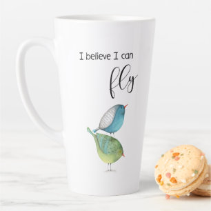 Latte "Je crois que je peux voler" conception de tasse