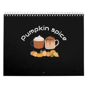 Latte Kaffee-Drink lustig moderne Kürbisgewürze Kalender