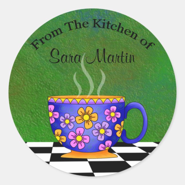 Latte Kitchen Stickers (Vorderseite)