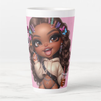 Latte-Liebhaber CHIBI-PUPPE  Milchtasse