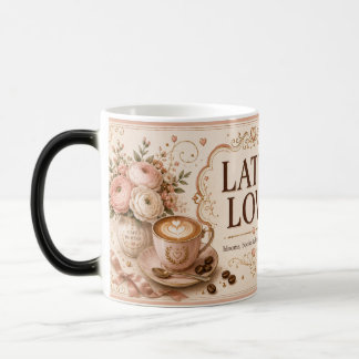 Latte Love Romantic Blush Café Buchhandlung Verwandlungstasse