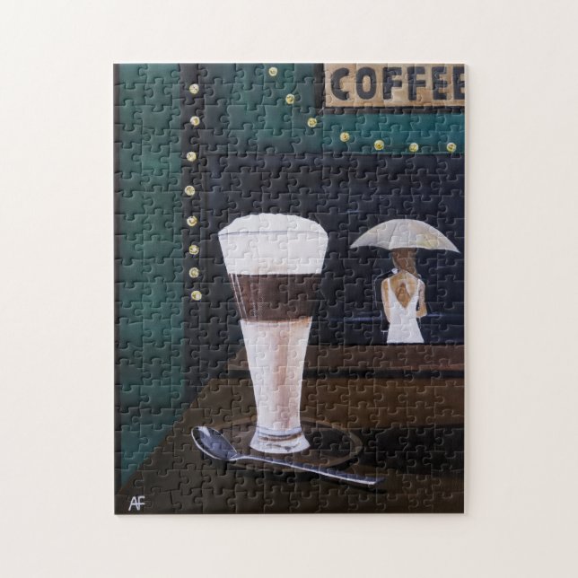 Latte Macchiato Gemälde von Alfred Fox (Vertikal)