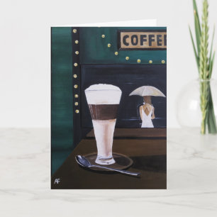 Latte Macchiato Gemälde von Alfred Fox Karte