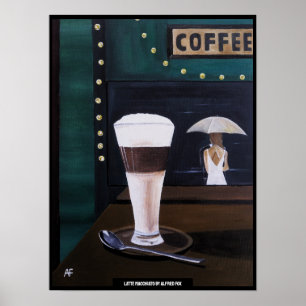 Latte Macchiato Gemälde von Alfred Fox Poster