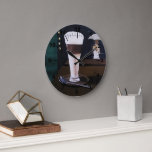 Latte Macchiato Painting by Alfred Fox Große Wanduhr<br><div class="desc">Latte Macchiato Painting by Alfred Fox Large Clock.</div>