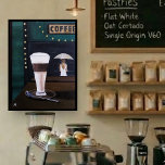 Latte Macchiato Painting by Alfred Fox Leinwanddruck<br><div class="desc">Canvas Print of Latte Macchiato Painting by Alfred Fox.</div>