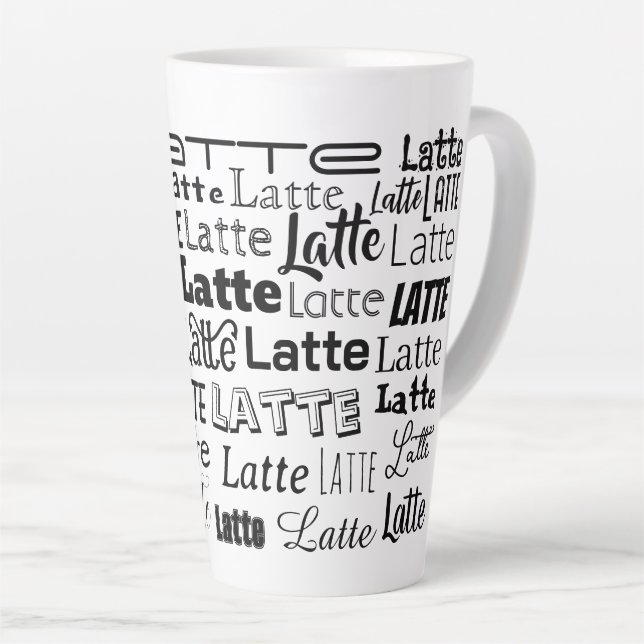 Latte Milchtasse (Rechte Ecke)