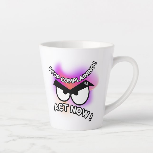 Latte Mug 12oz : Agir maintenant (Droite)