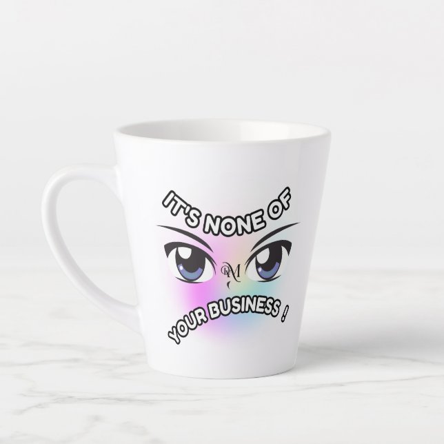 Latte Mug 12oz : Aucun des vôtres (Gauche)