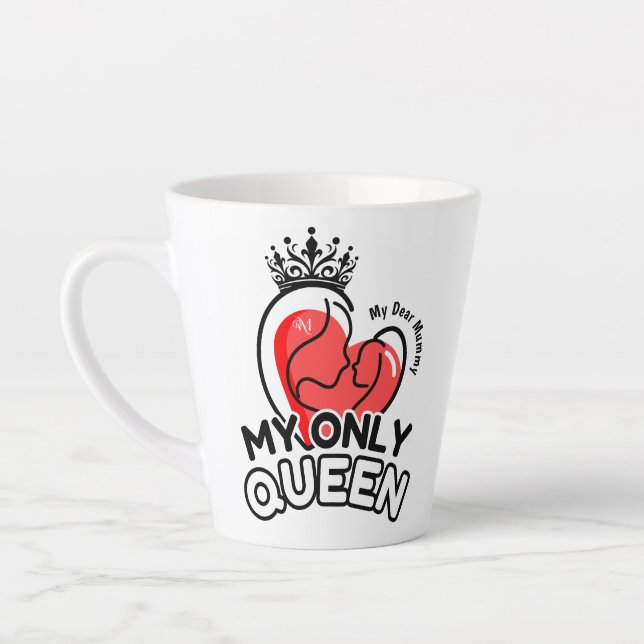 Latte Mug 12oz : Ma seule reine (Gauche)