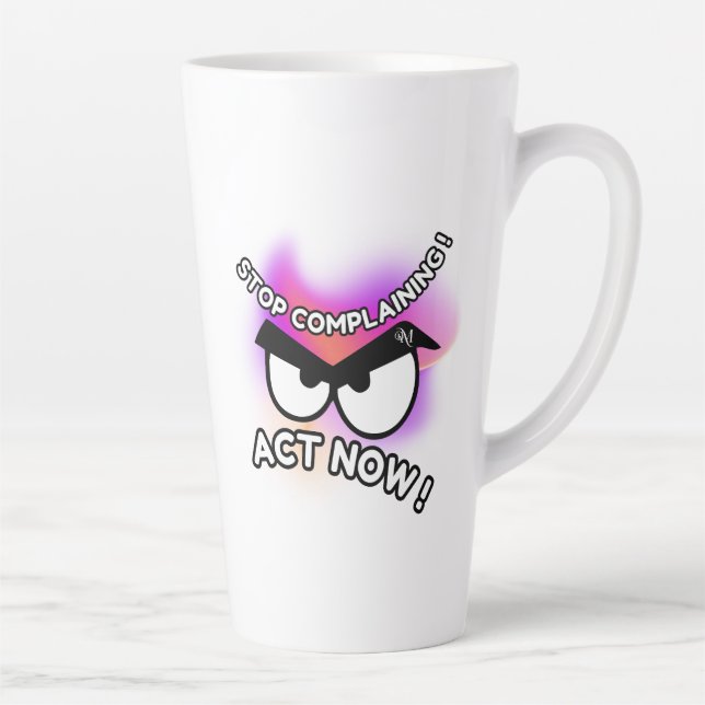 Latte Mug 17oz : Agir maintenant (Droite)