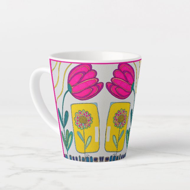 LATTE MUG "À NOUVEAU EN BLOCAGE" (Angle gauche)