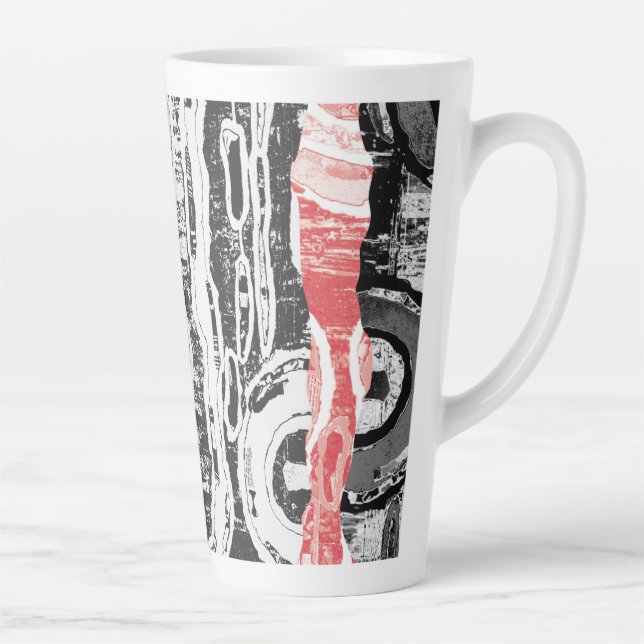 Latte Mug – Abstract Land Milchtasse (Rechts)