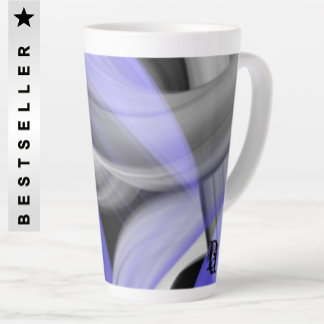Latte Mug Abstrait Home Trend Lavender Violet
