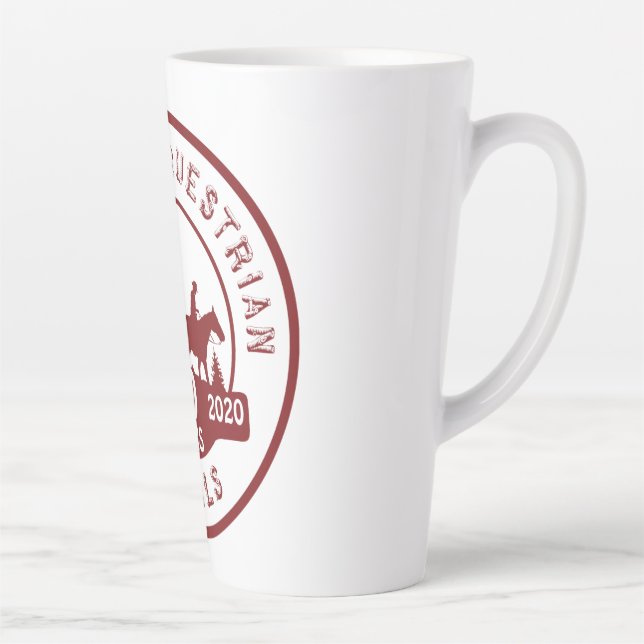 Latte Mug avec le logo de l'OET 50 ans en noir et  (Droite)