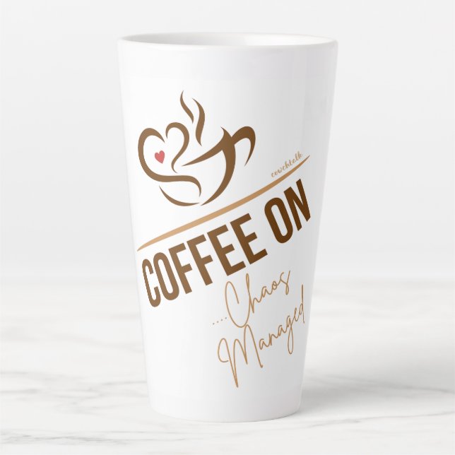 Latte Mug - Café On - Chaos Géré (Devant)