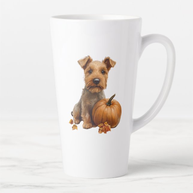 Latte Mug de chien d'automne (Droite)