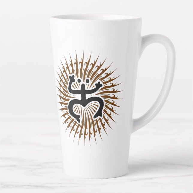 Latte Mug - Double Emblème (Droite)