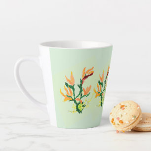 Latte Mug : Fleur asiatique
