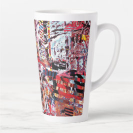 Latte Mug – Fragmented Pulse Milchtasse
