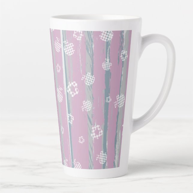 Latte Mug – Gingham Orchard (Droite)