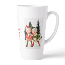 Latte Mug, Merry Christmas Elf