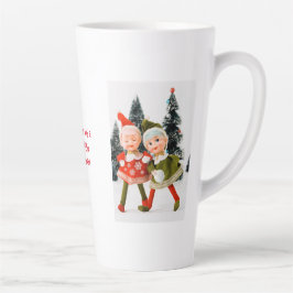 Latte Mug, Merry Christmas Elf Milchtasse