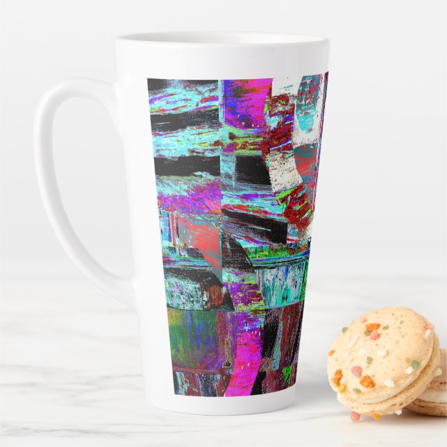 Latte Mug – Neon Pulse Milchtasse (Beispiel)