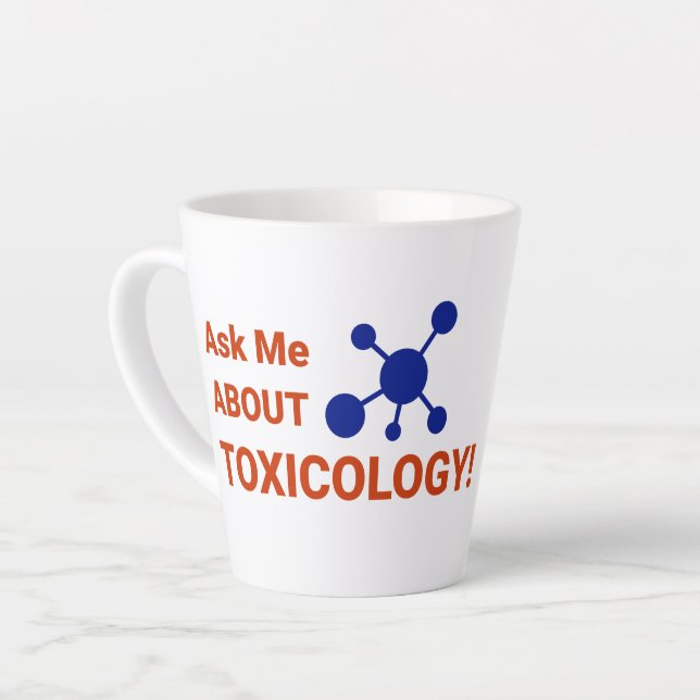 Latte Mug - Posez-Moi Des Questions Sur La Toxicol (Angle gauche)