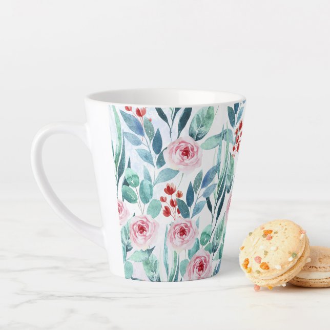 Latte Mug pour baby shower avec design mignon. (En situation)