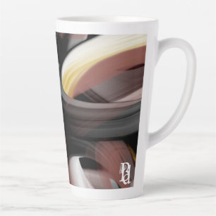 Latte Mug Résumé Tendance Décor intérieur Noir