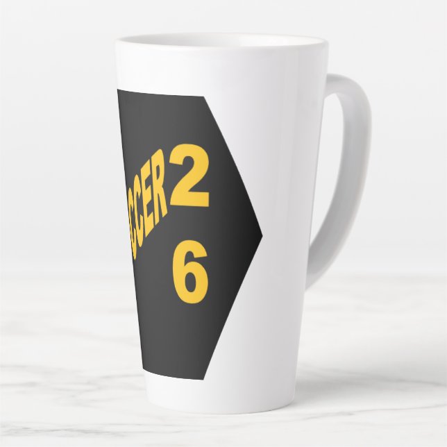 Latte Mug   SOCCER 26 Milchtasse (Rechte Ecke)