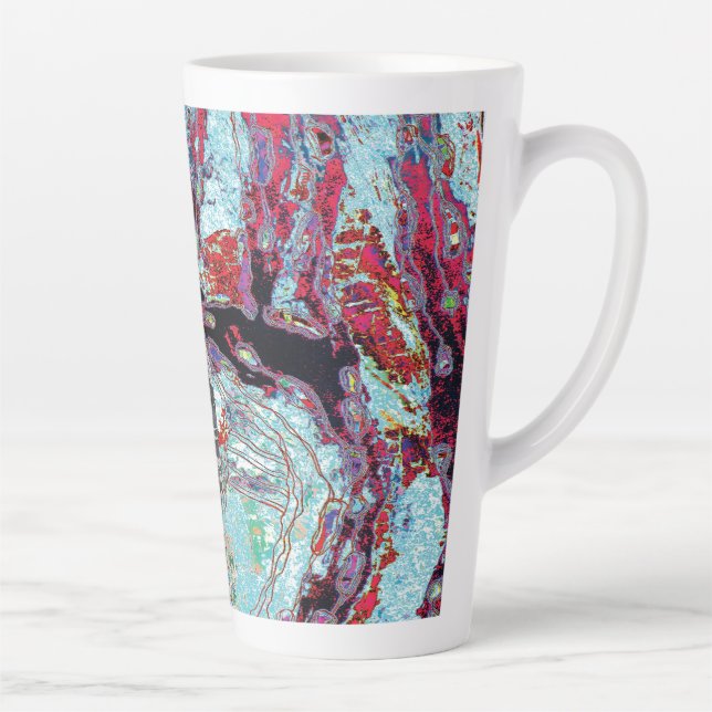 Latte Mug – Strata Pulse (Droite)