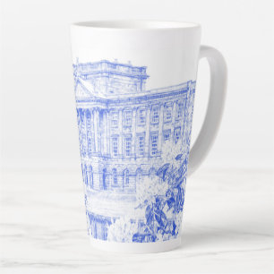 Latte Mug - 'The Grounds at Pemberley' (Bleu)