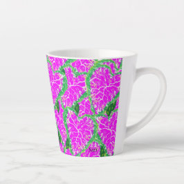 Latte Mug : Tropicle Flower